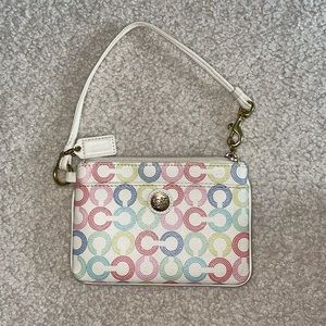 Coach Wristlet | Waverly Op Art Multi C Zip